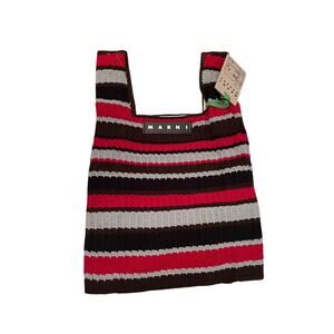 Marni Market, Striped Tote Bag w/ Lining, NWT